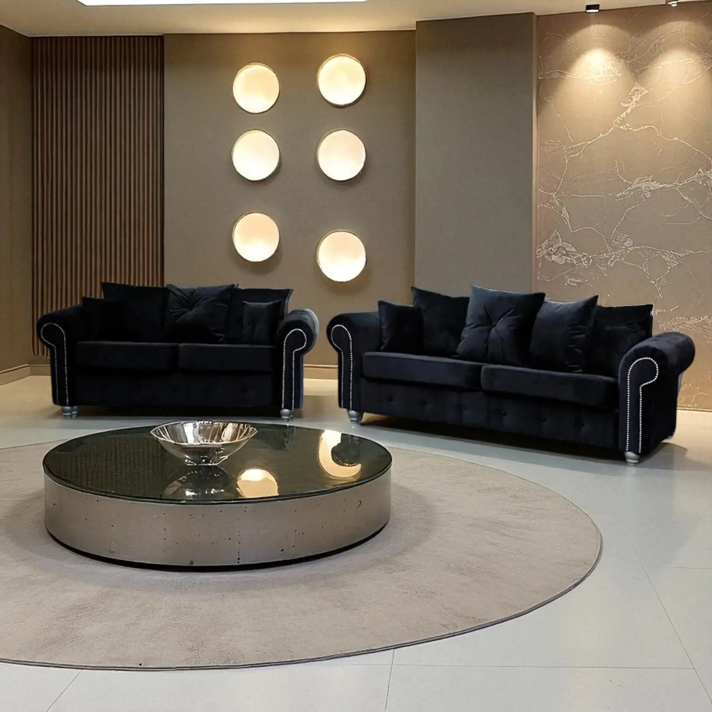 Ashwin Plush Velvet 3+2