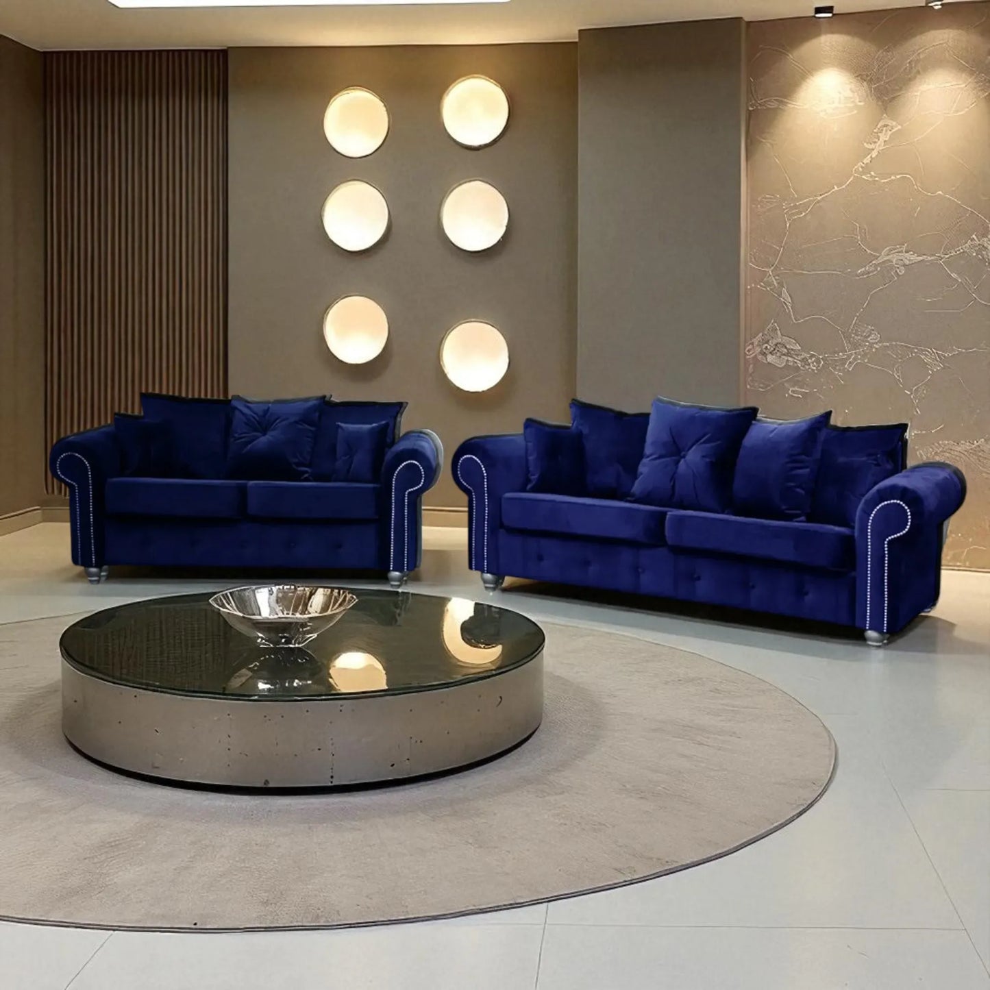 Ashwin Plush Velvet 3+2
