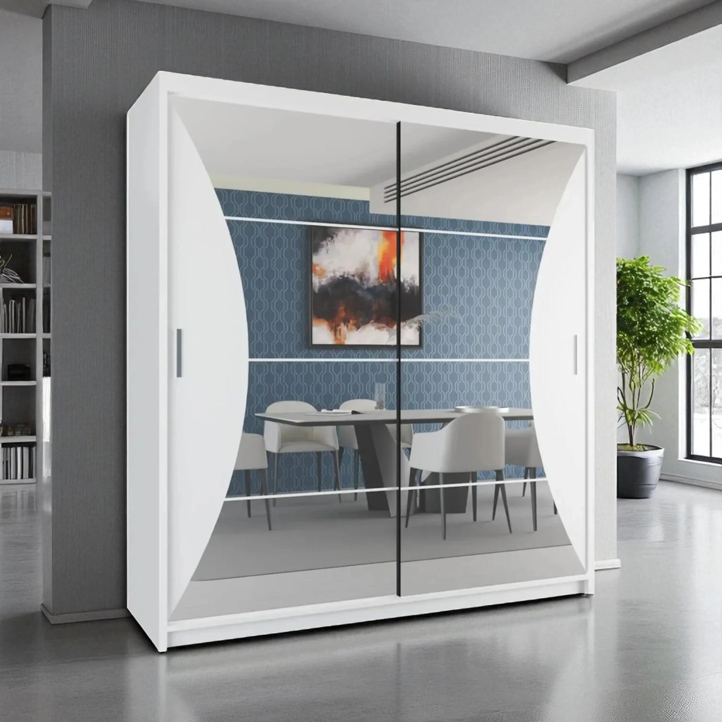 California Mirrored Sliding Door Wardrobe