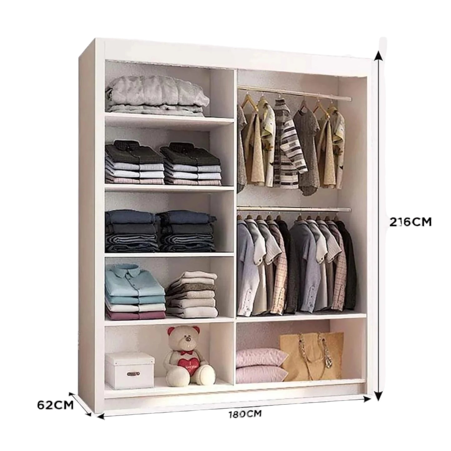 California Mirrored Sliding Door Wardrobe