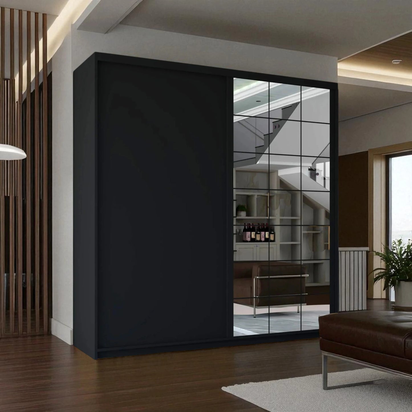 Collin Votan White Sliding Door Wardrobe