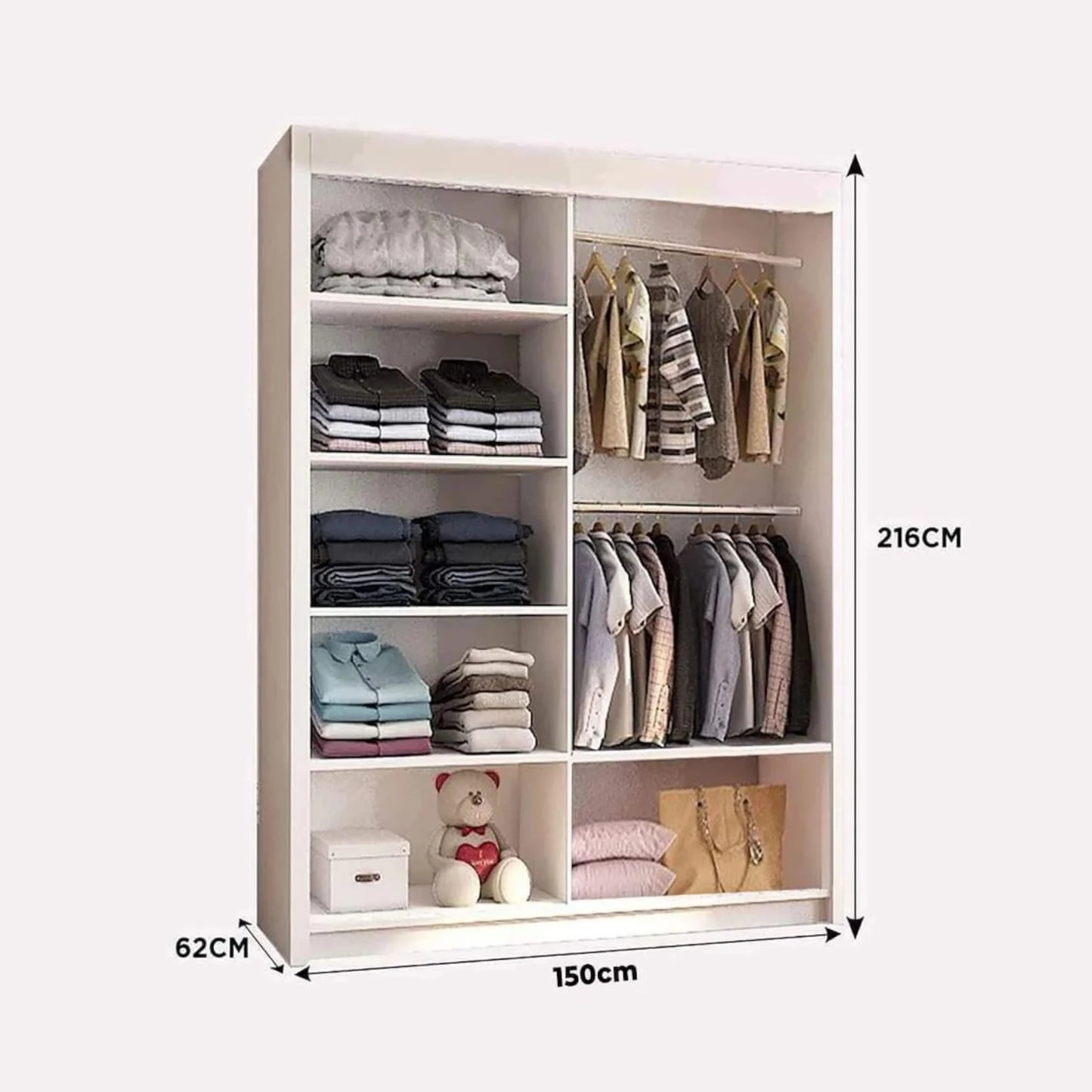 Diamond Sliding Door Wardrobe