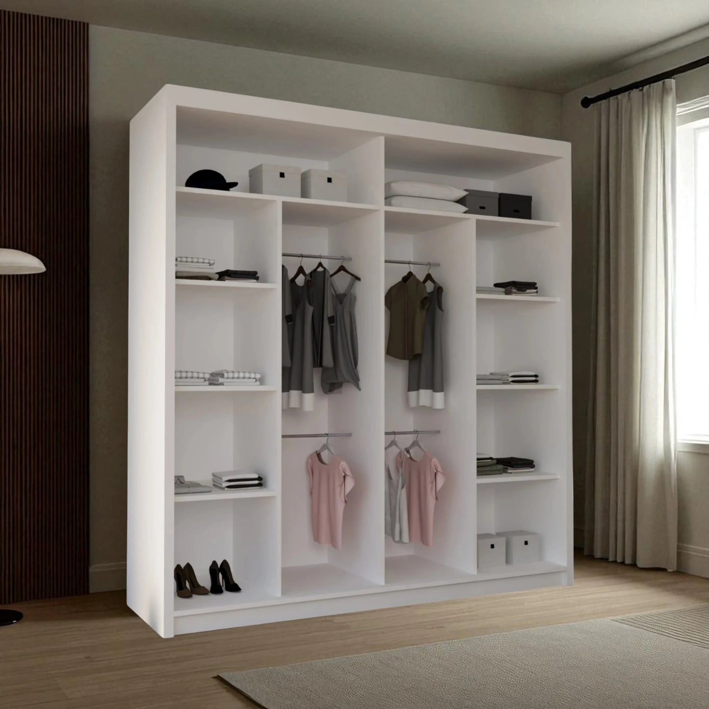Diamond Sliding Door Wardrobe