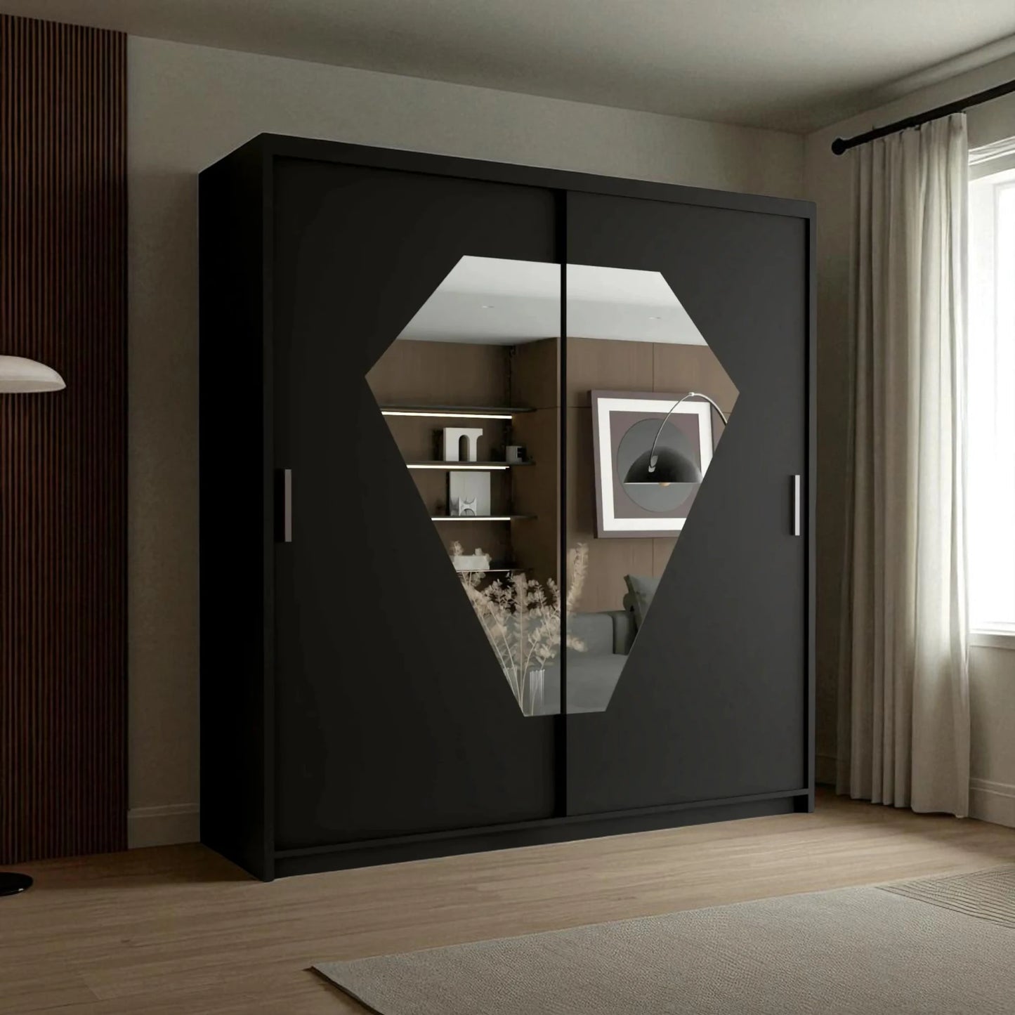 Diamond Sliding Door Wardrobe