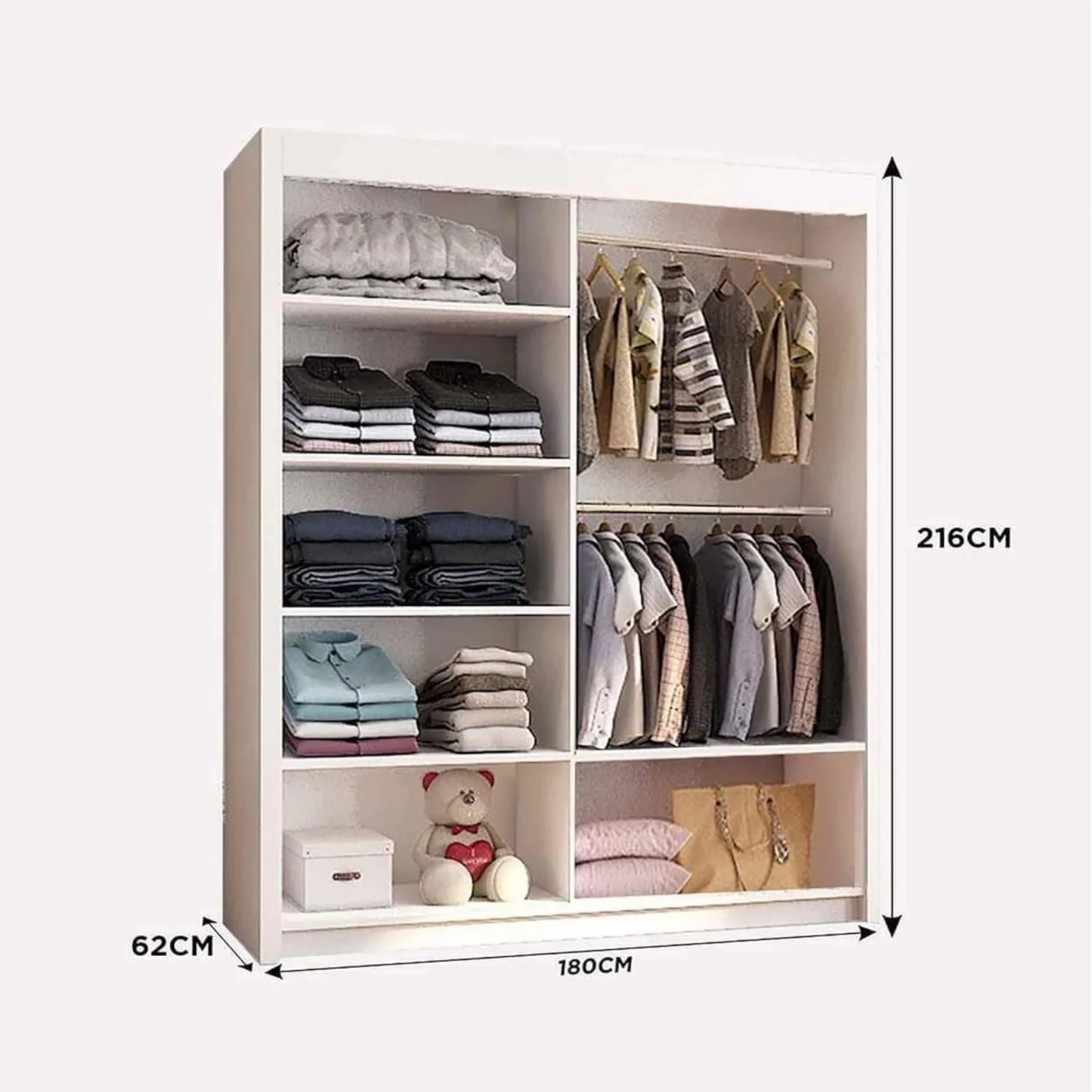 Houston Mirror Sliding Door Wardrobe