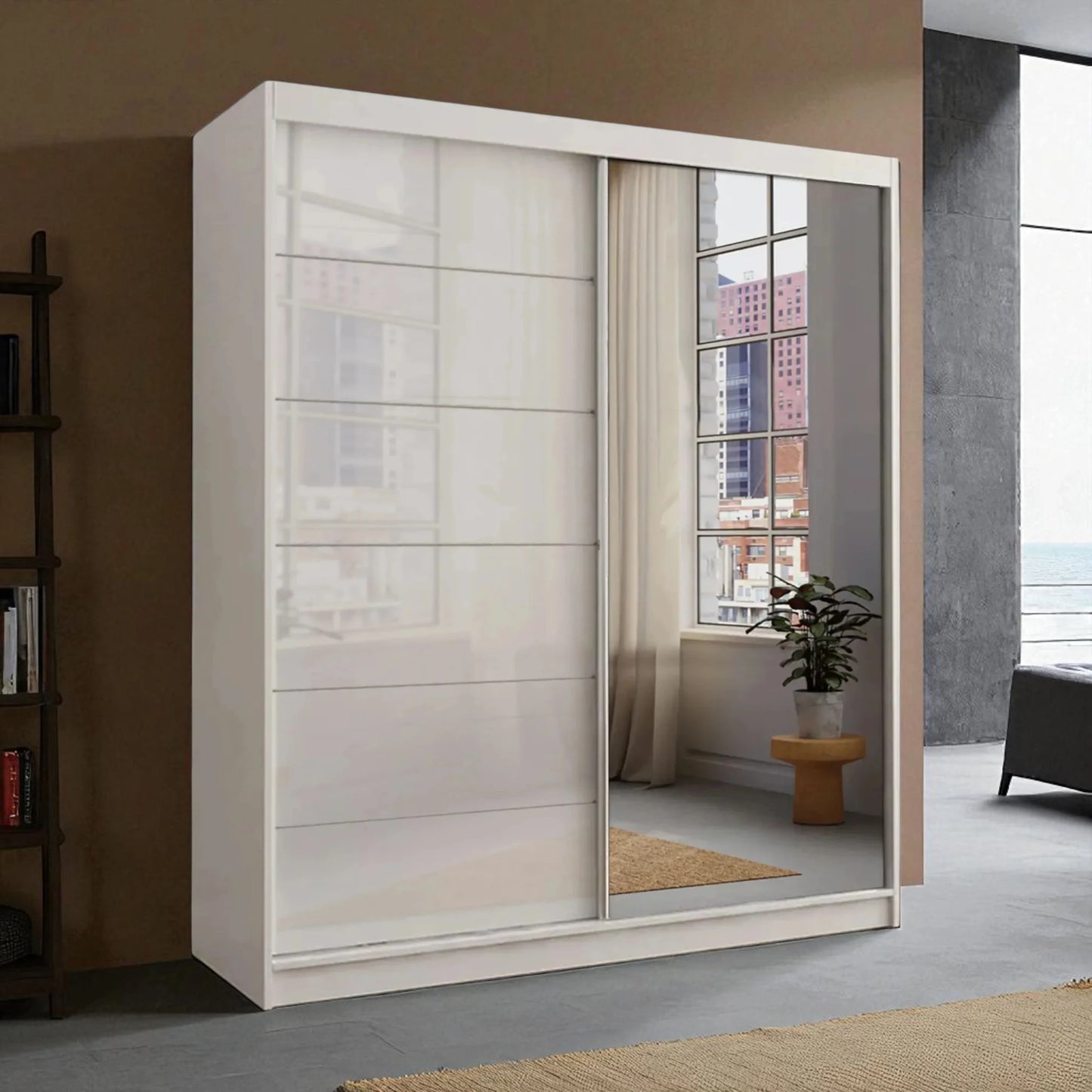 Infinity High Gloss Sliding Door Wardrobe