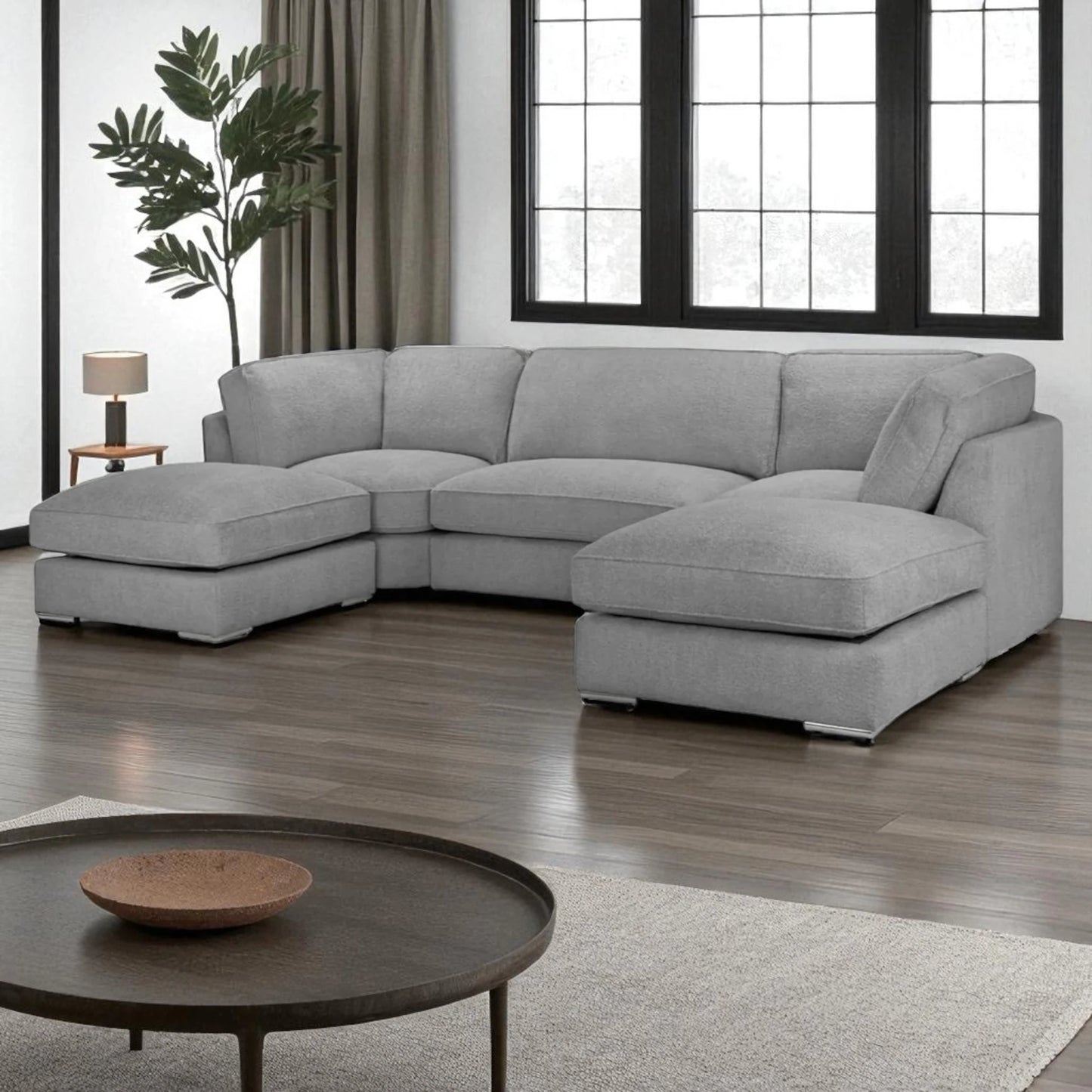 Inga U-Shape Corner Sofa Bed