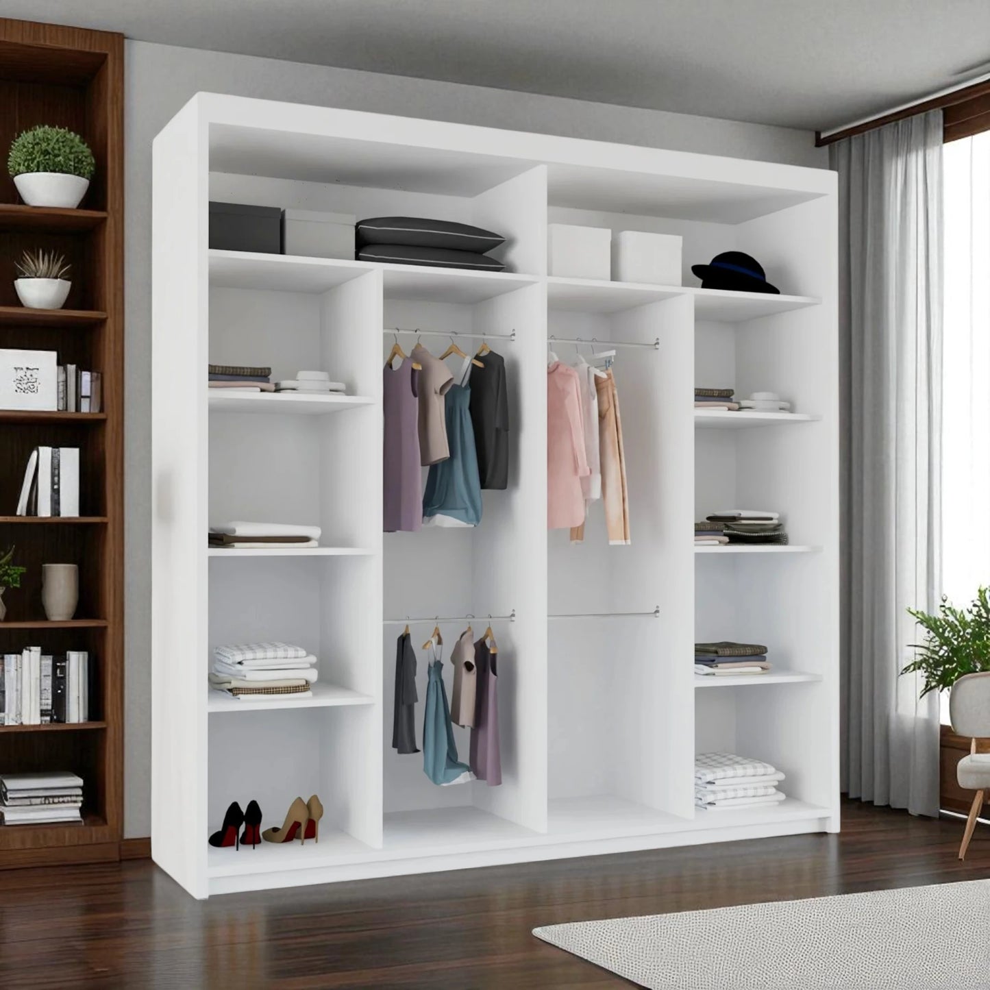 Lyllie Grey Sliding Door Wardrobe