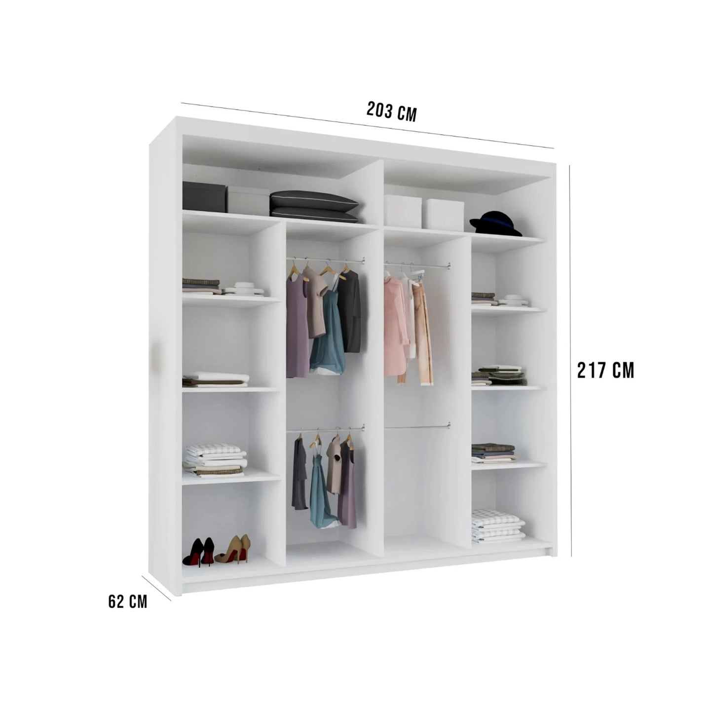 Lyllie Grey Sliding Door Wardrobe