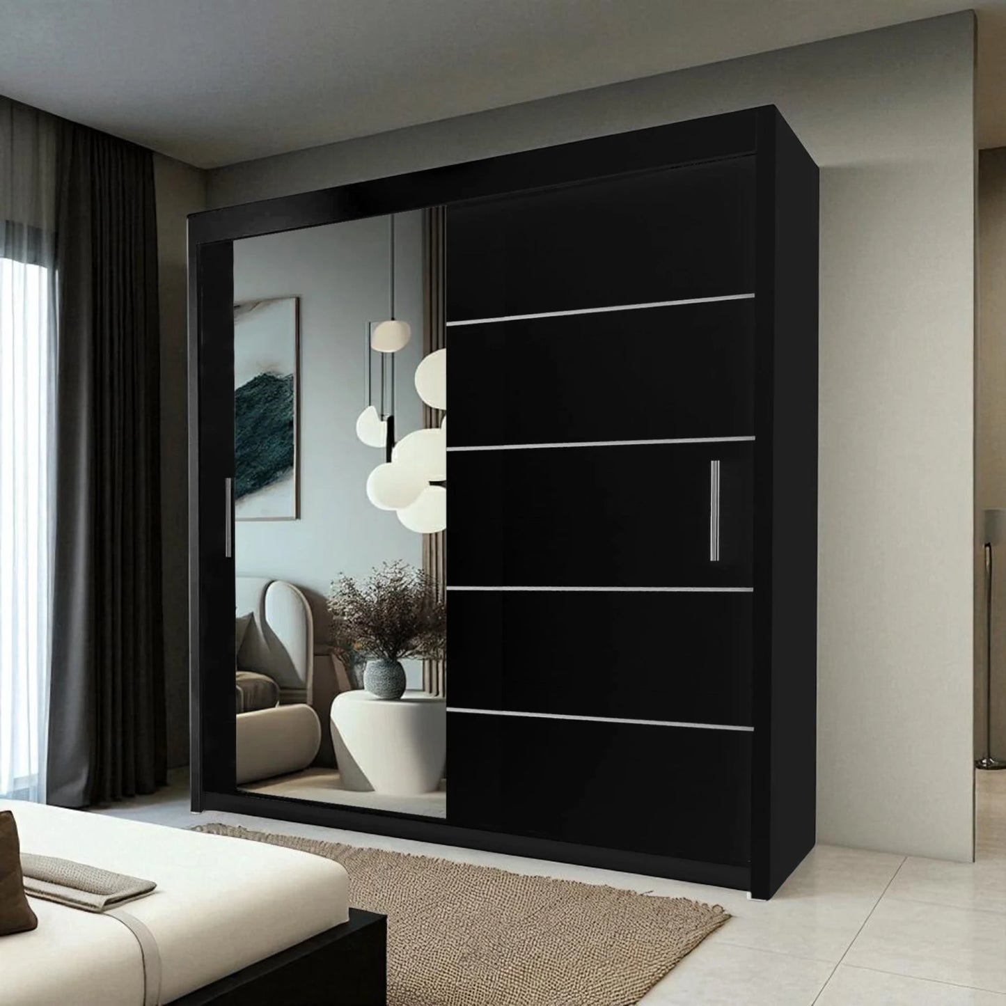 Lyon Mirrored Sliding Door Wardrobe