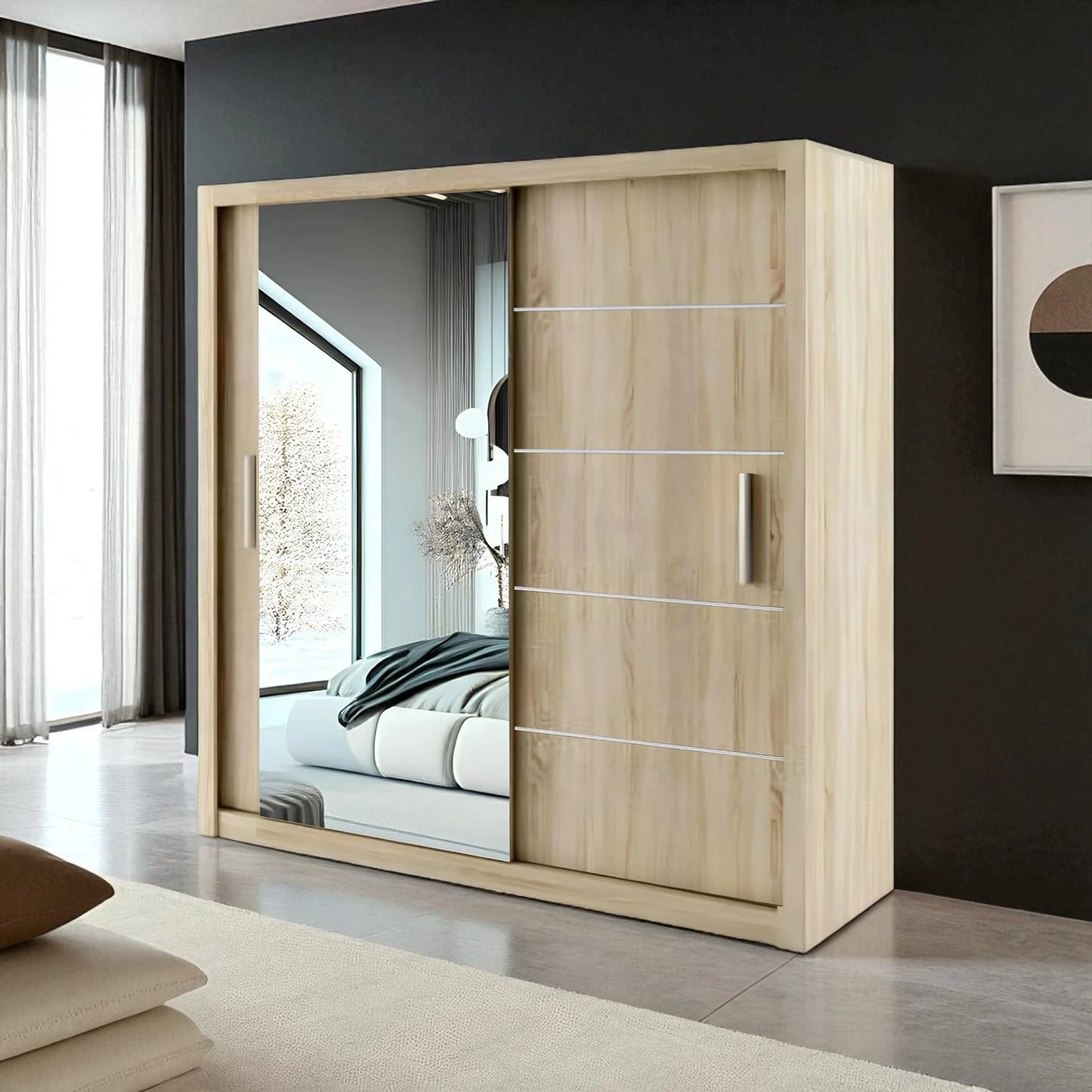 Lyon Mirrored Sliding Door Wardrobe