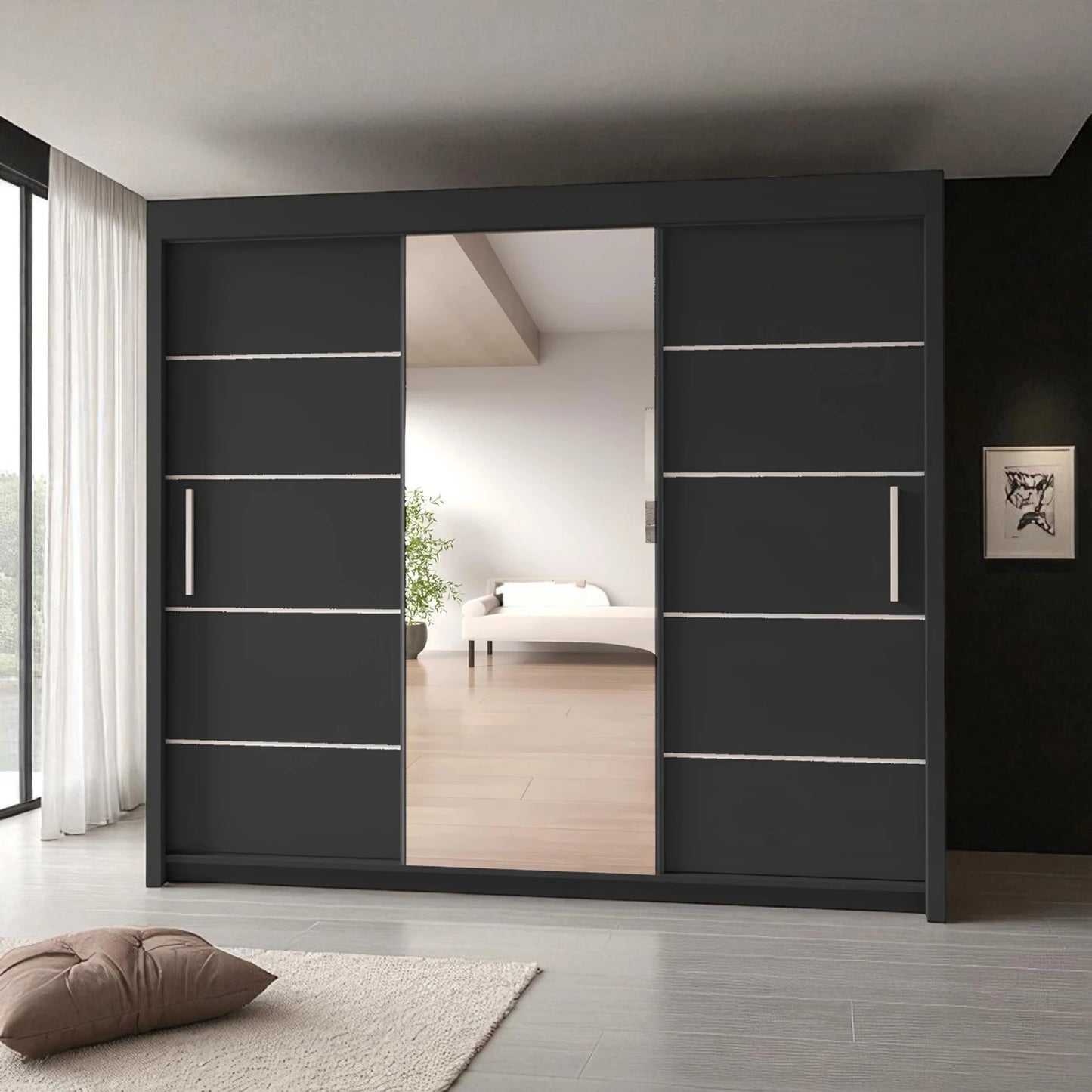 Lyon Mirrored Sliding Door Wardrobe