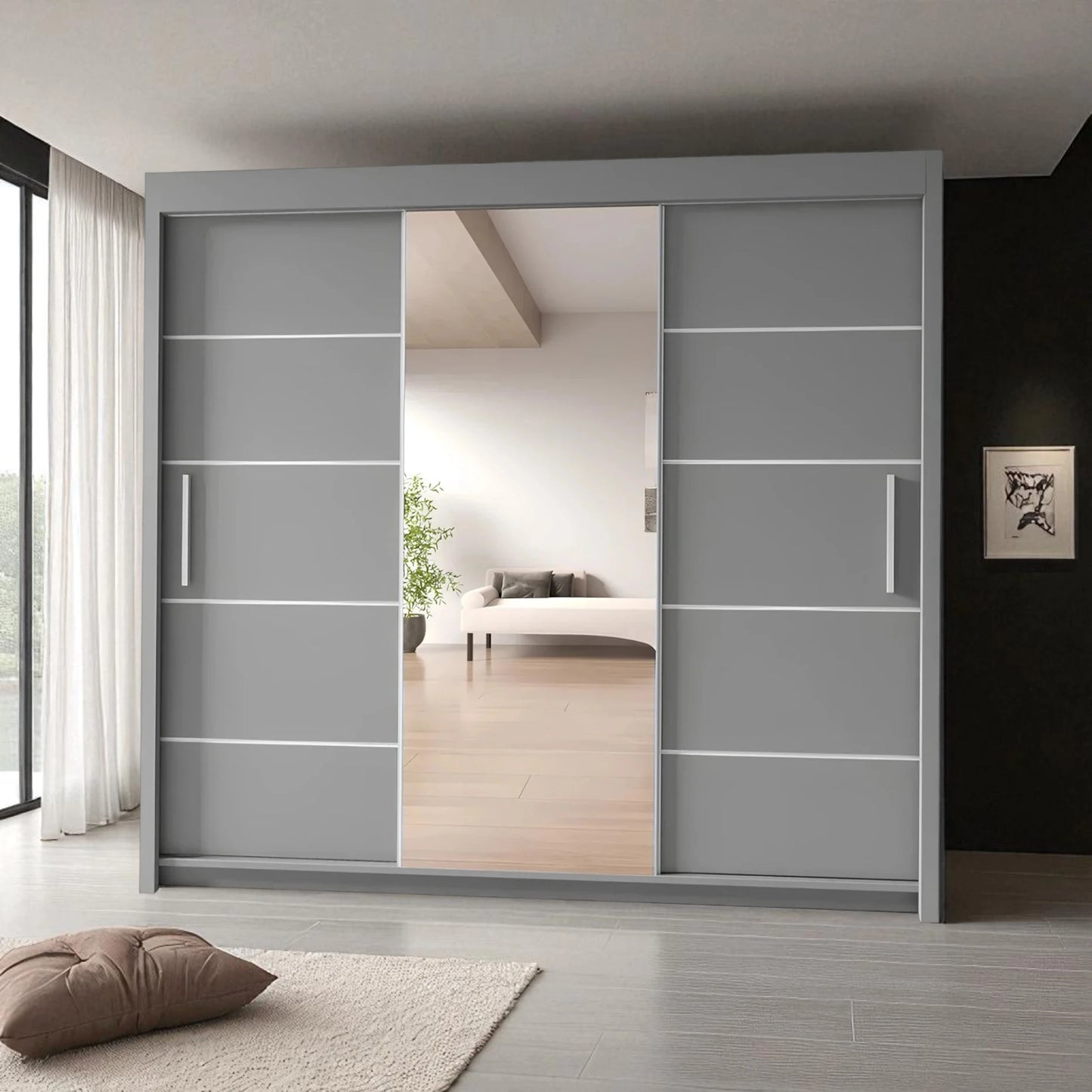 Lyon Mirrored Sliding Door Wardrobe