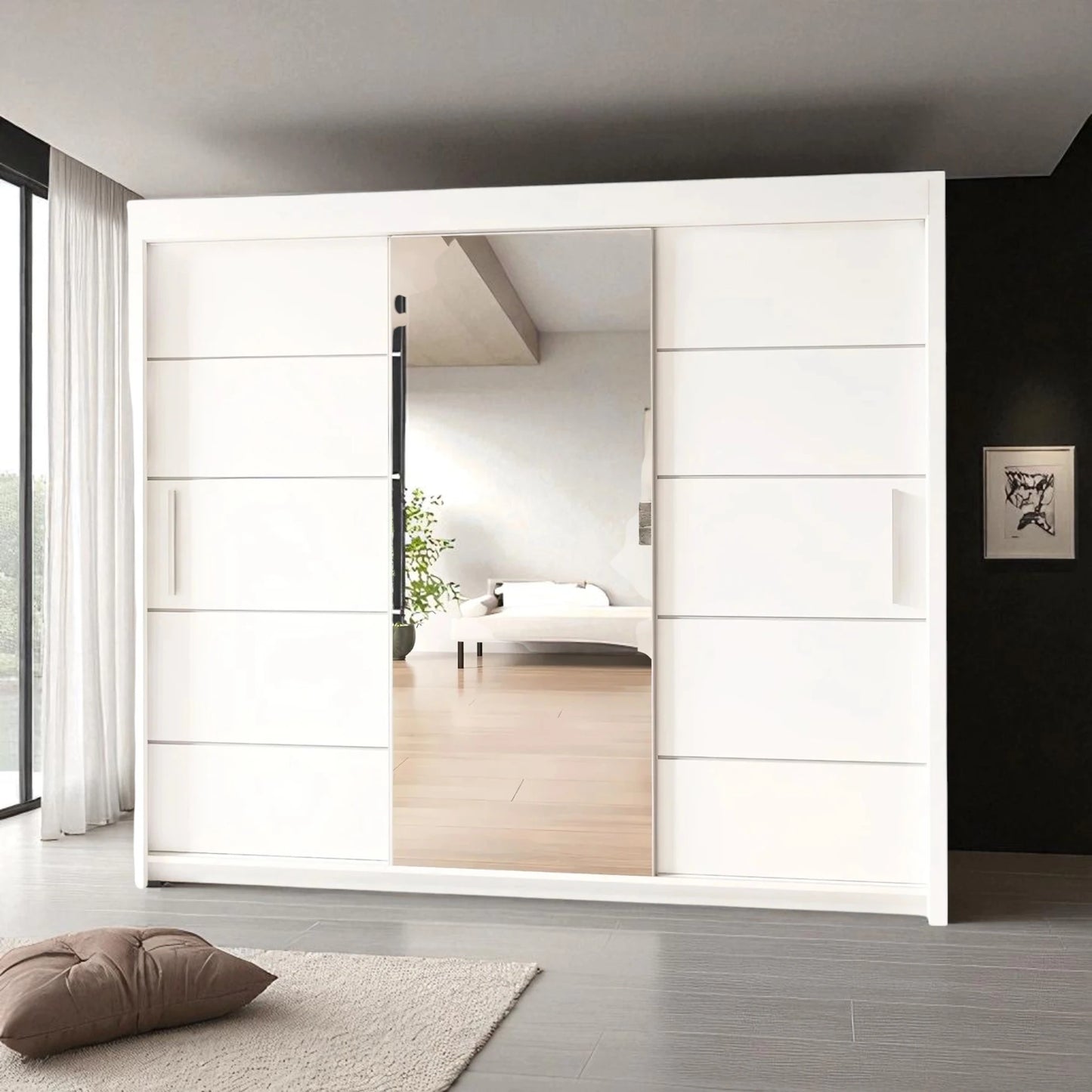 Lyon Mirrored Sliding Door Wardrobe