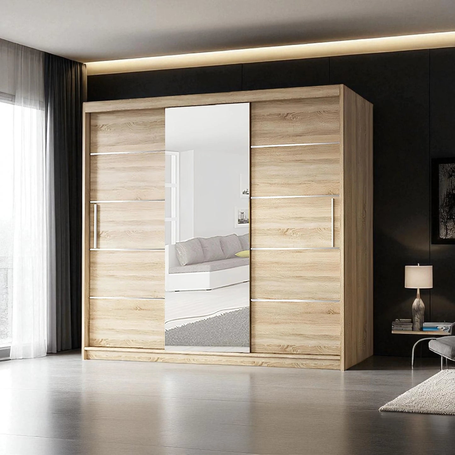 Lyon Mirrored Sliding Door Wardrobe
