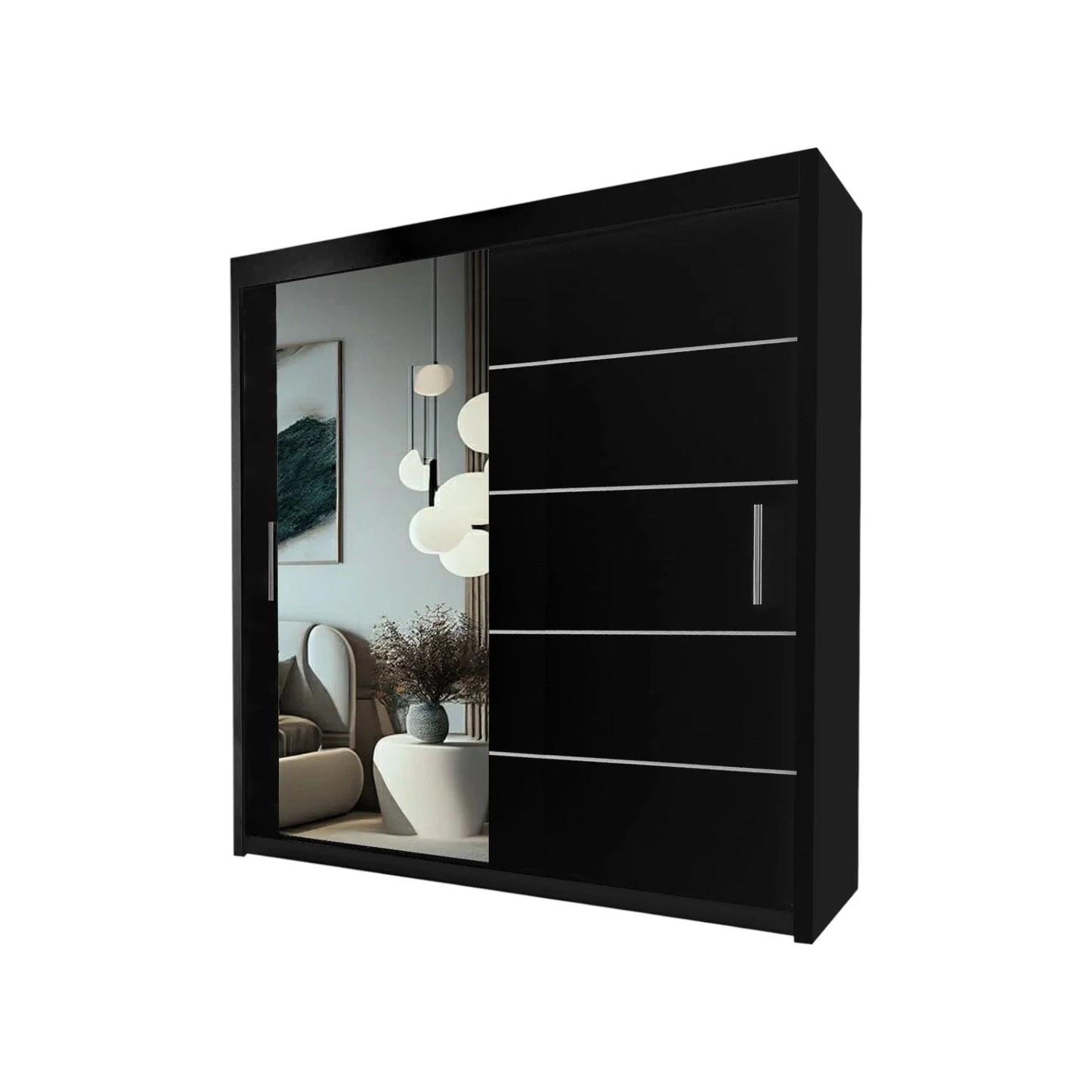 Lyon Mirrored Sliding Door Wardrobe