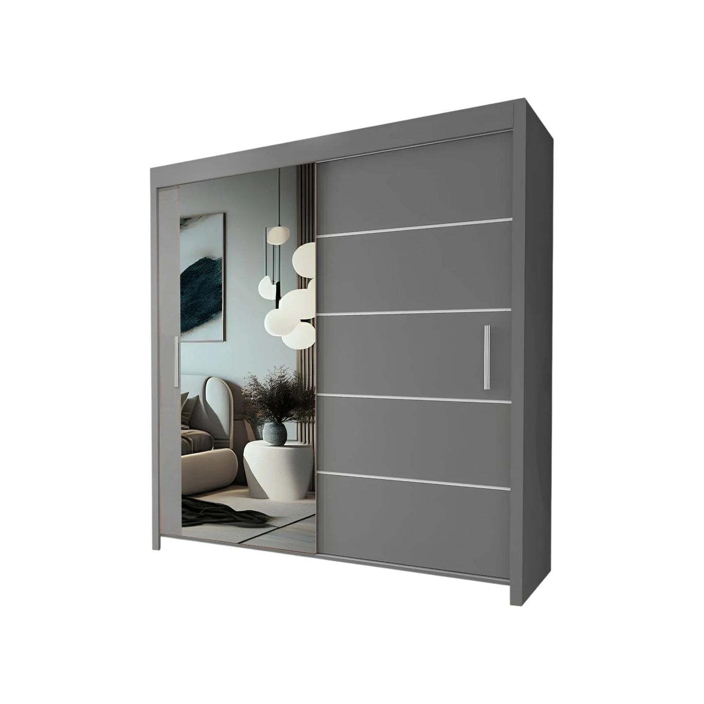 Lyon Mirrored Sliding Door Wardrobe