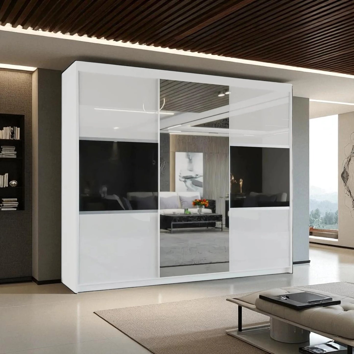 Manhattan Mirrored Sliding Door Wardrobe