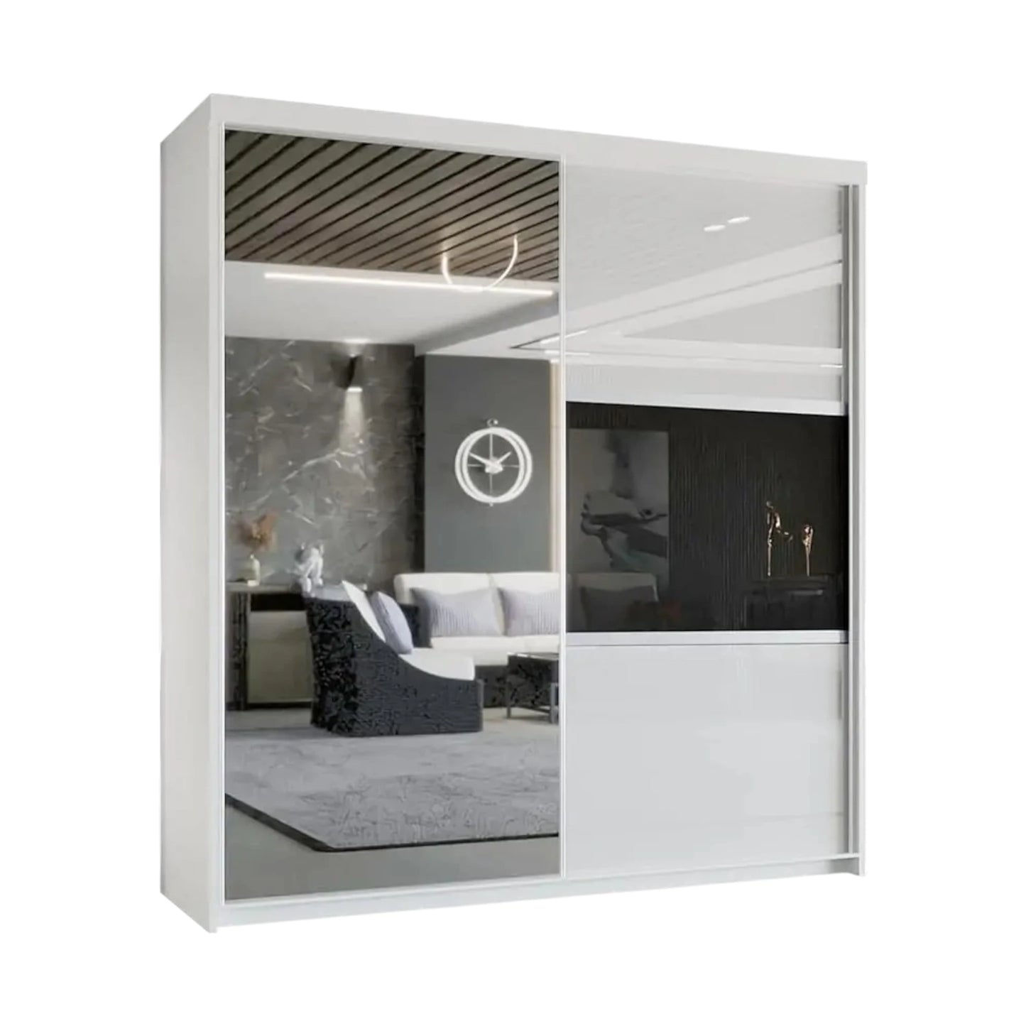 Manhattan Mirrored Sliding Door Wardrobe