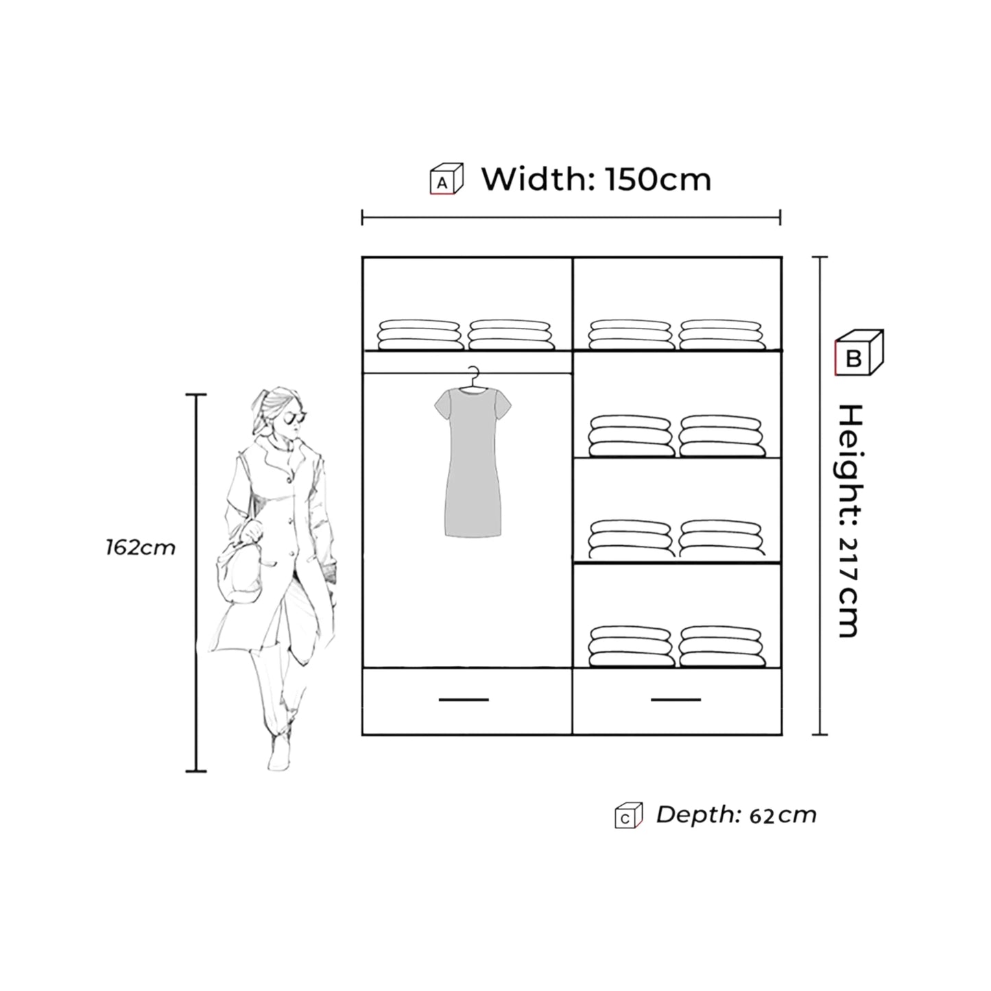 Mayfair Mirrored Sliding Door Wardrobe
