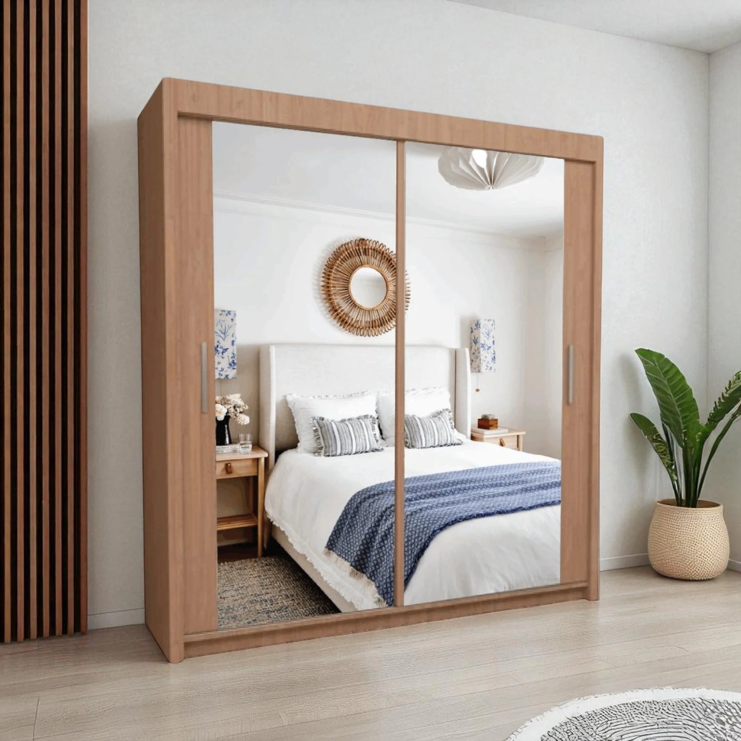 Milan Sliding Mirror Wardrobe