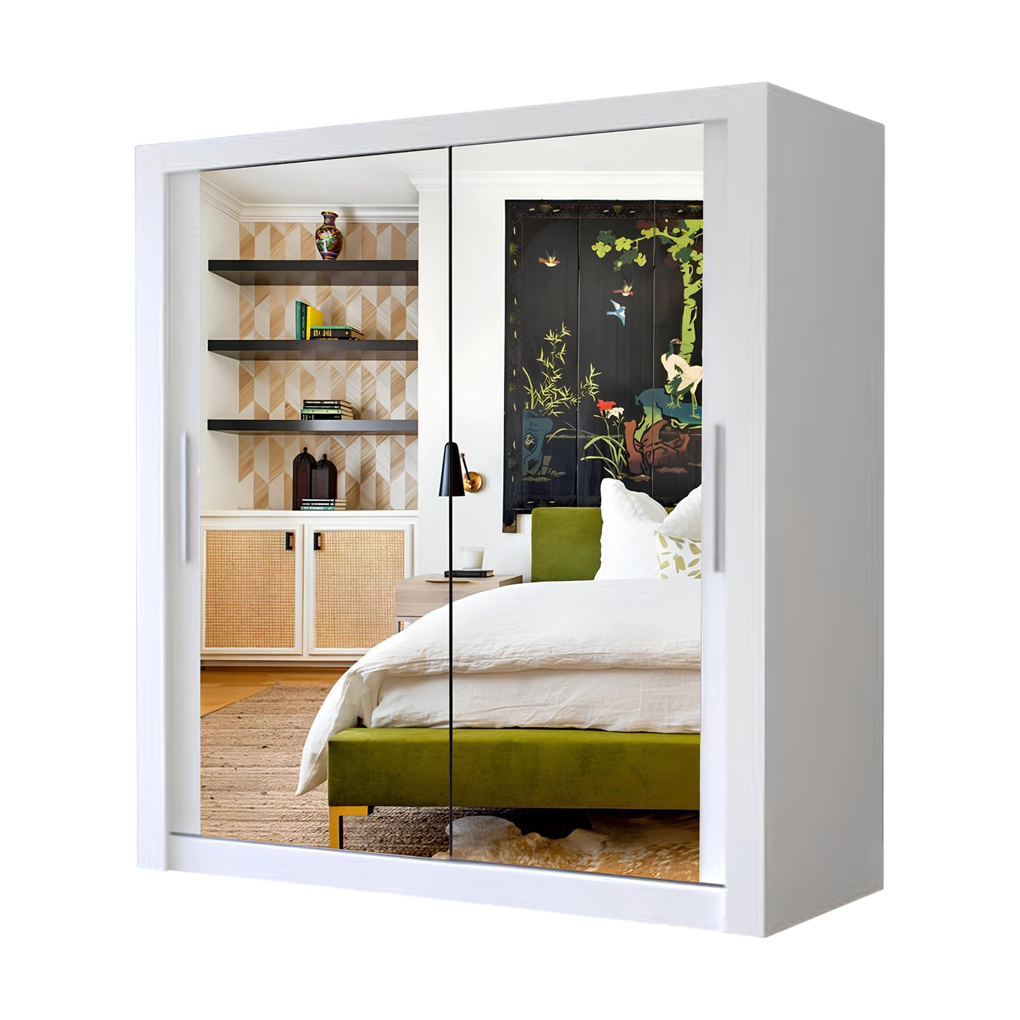 Milan Sliding Mirror Wardrobe