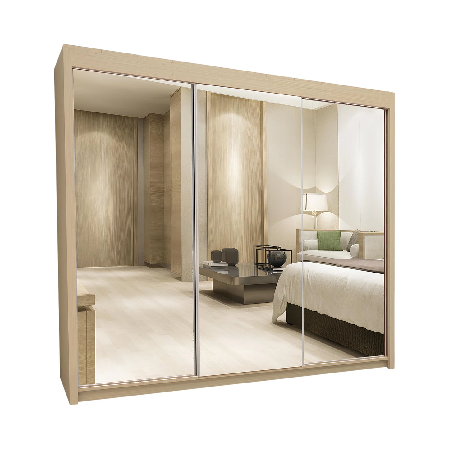 Milan Sliding Mirror Wardrobe