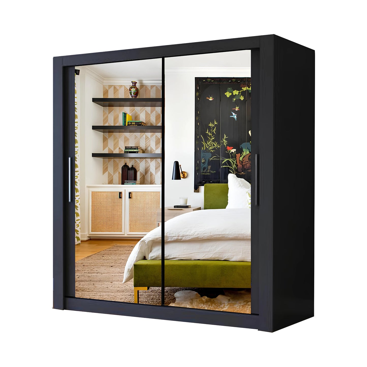 Milan Sliding Mirror Wardrobe