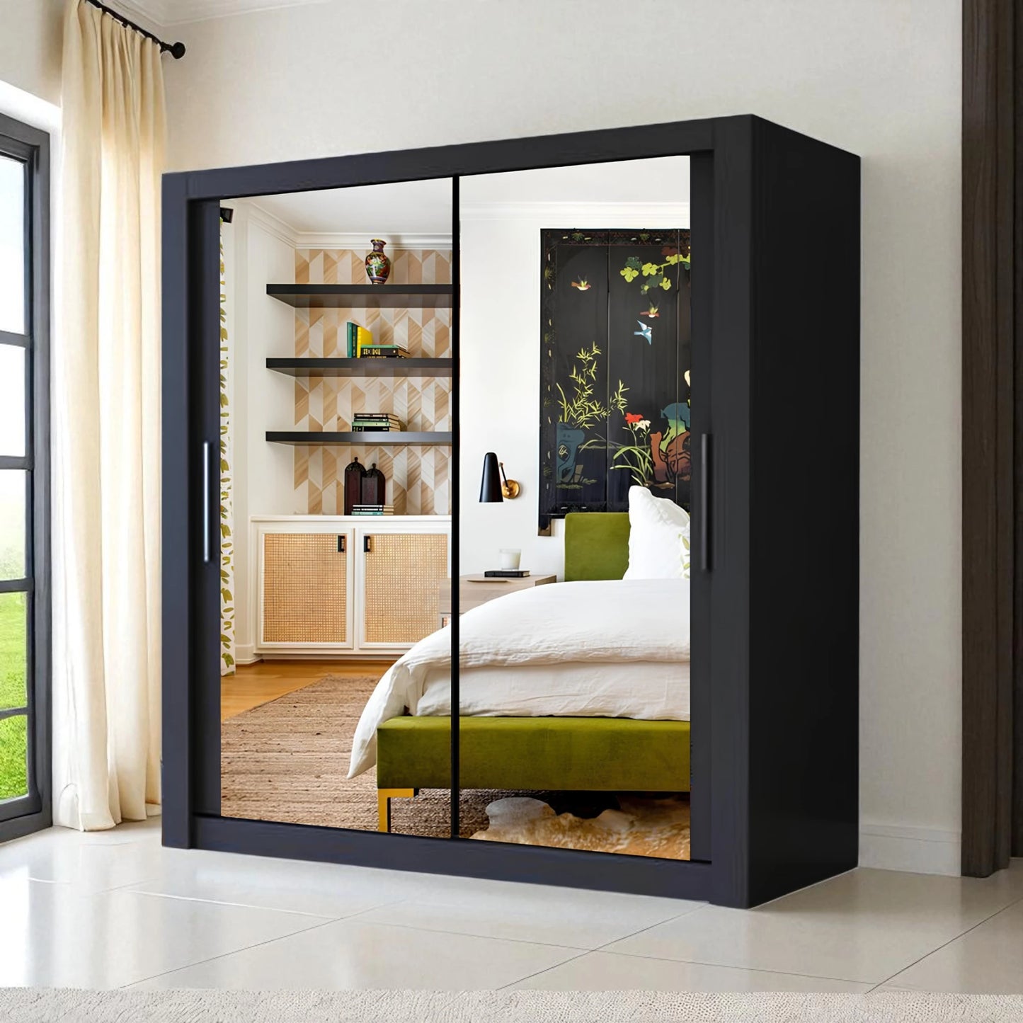 Milan Sliding Mirror Wardrobe