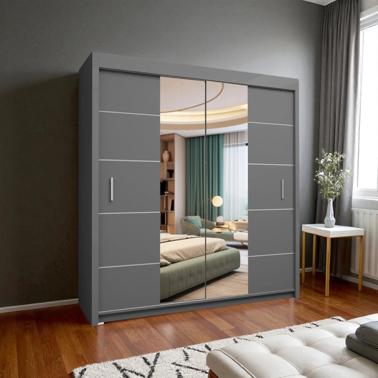 Oslo Mirror Sliding Door Wardrobe