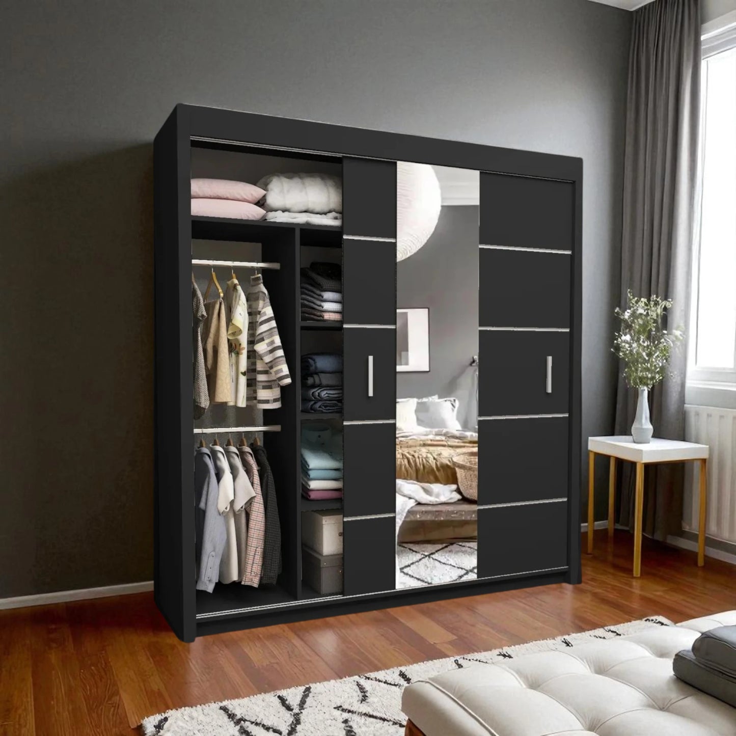 Oslo Mirror Sliding Door Wardrobe