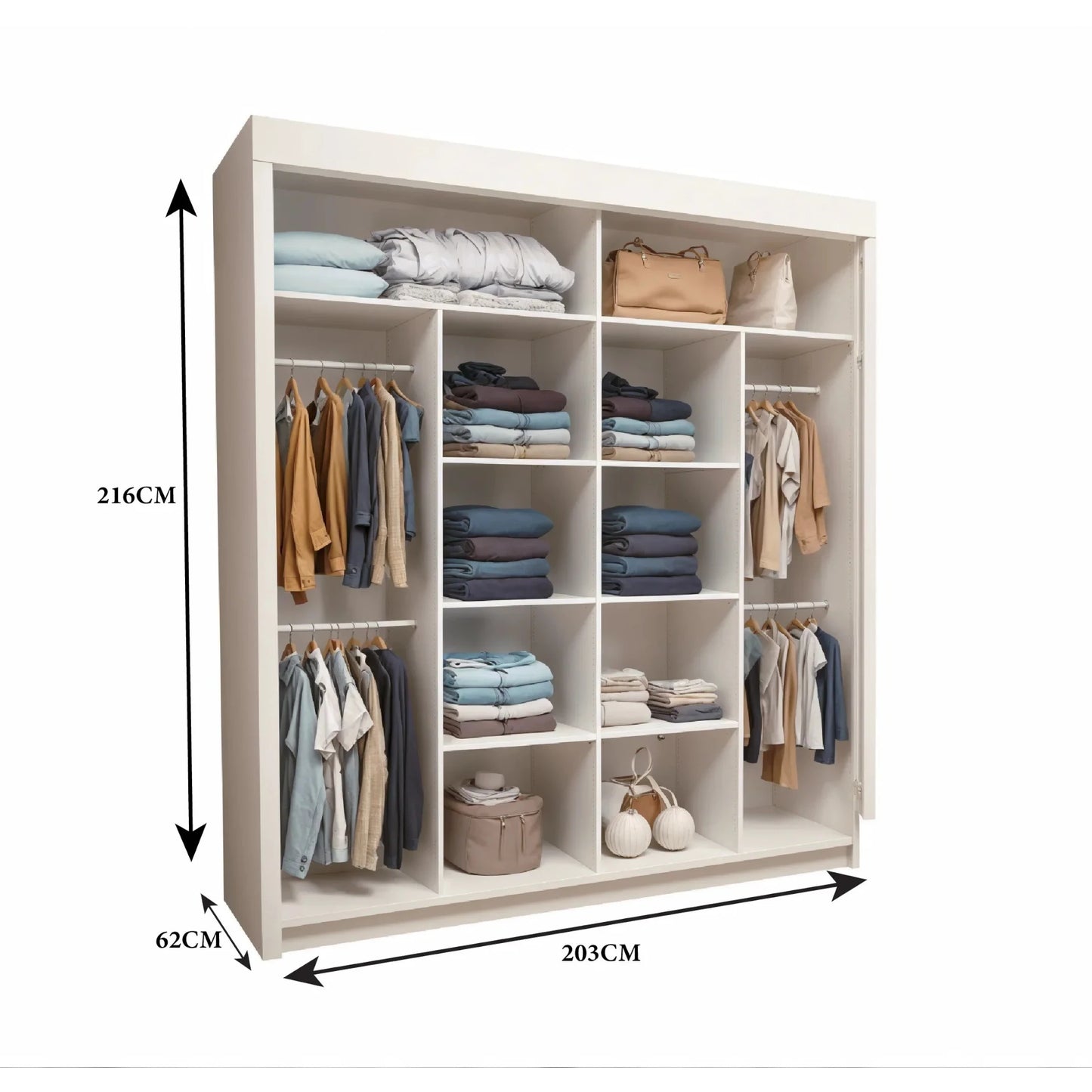 Oslo Mirror Sliding Door Wardrobe