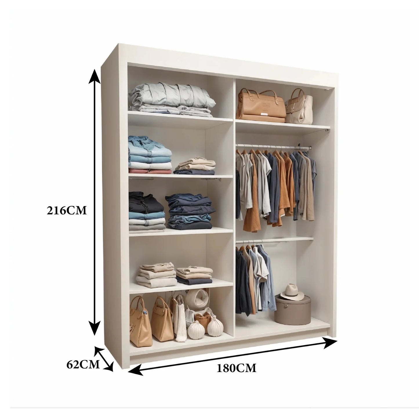 Oslo Mirror Sliding Door Wardrobe