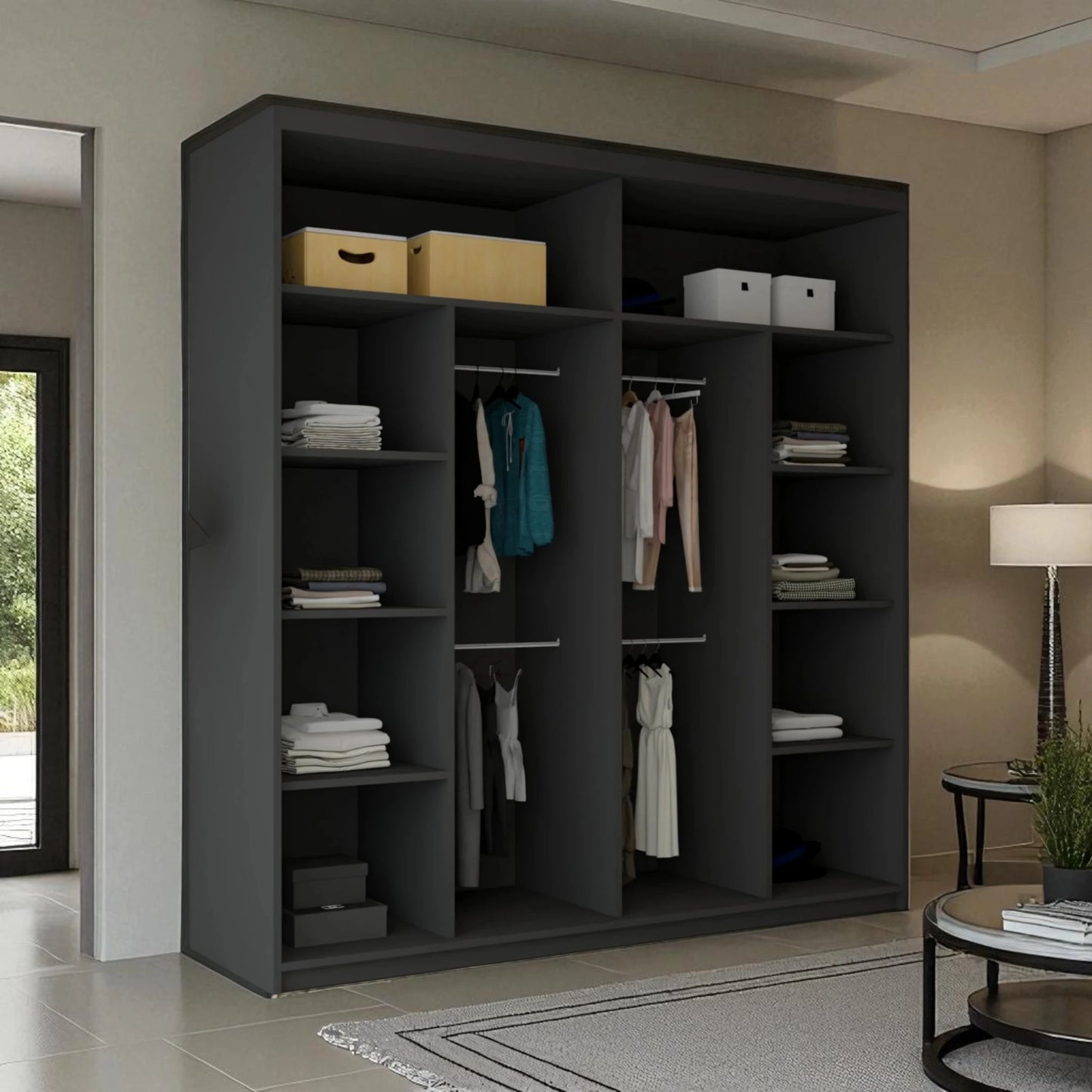 New Vision Sliding Mirror Wardrobe