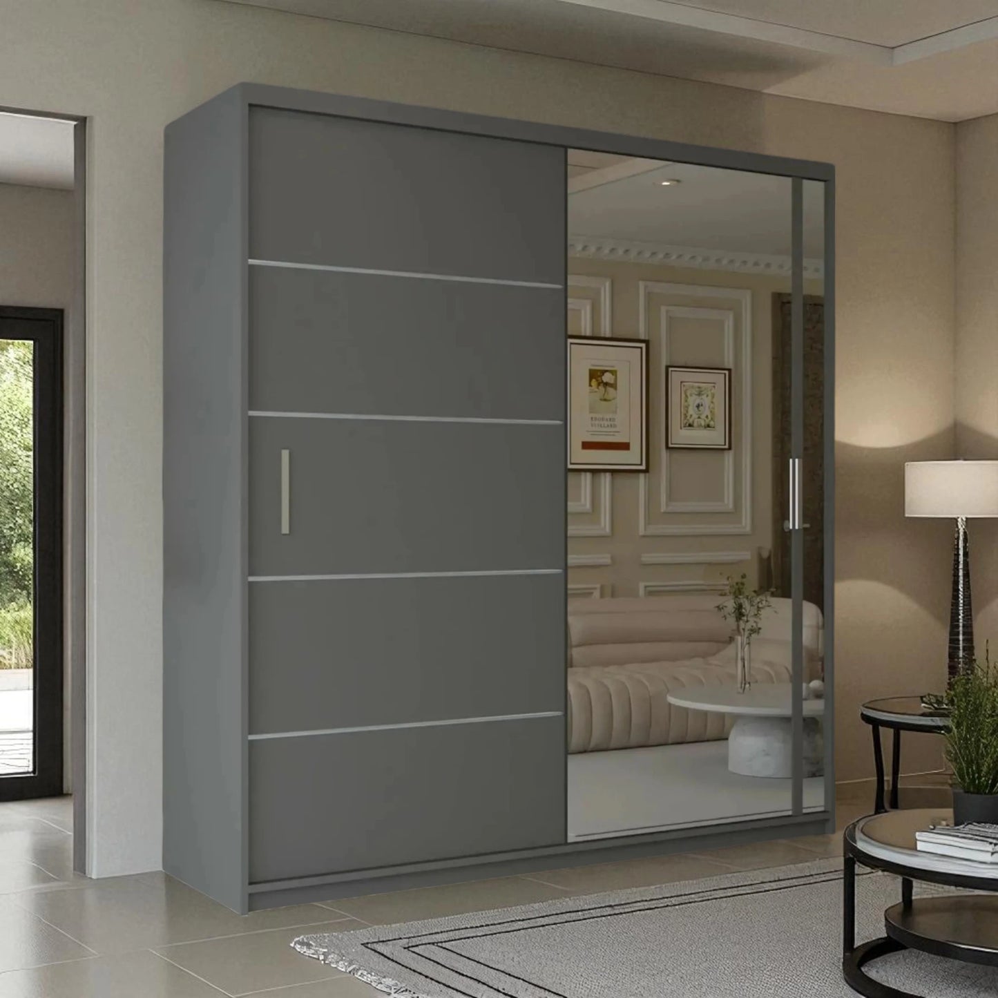 New Vision Sliding Mirror Wardrobe