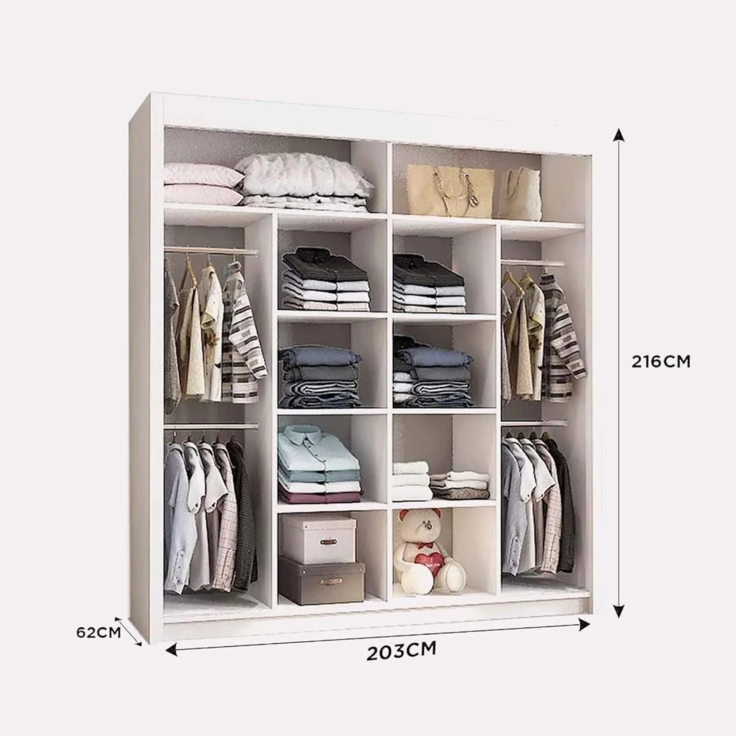 New Vision Sliding Mirror Wardrobe