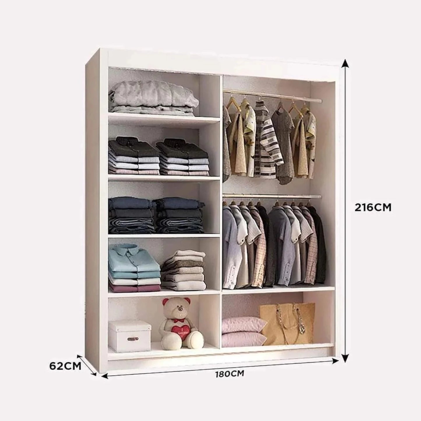 New Vision Sliding Mirror Wardrobe