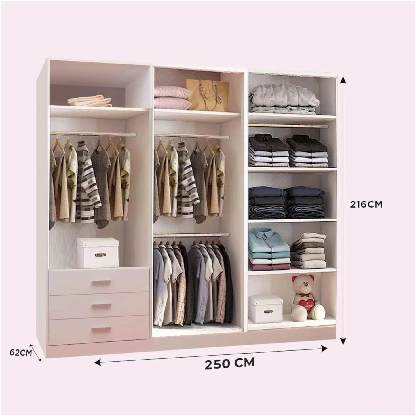 New Vision Sliding Mirror Wardrobe