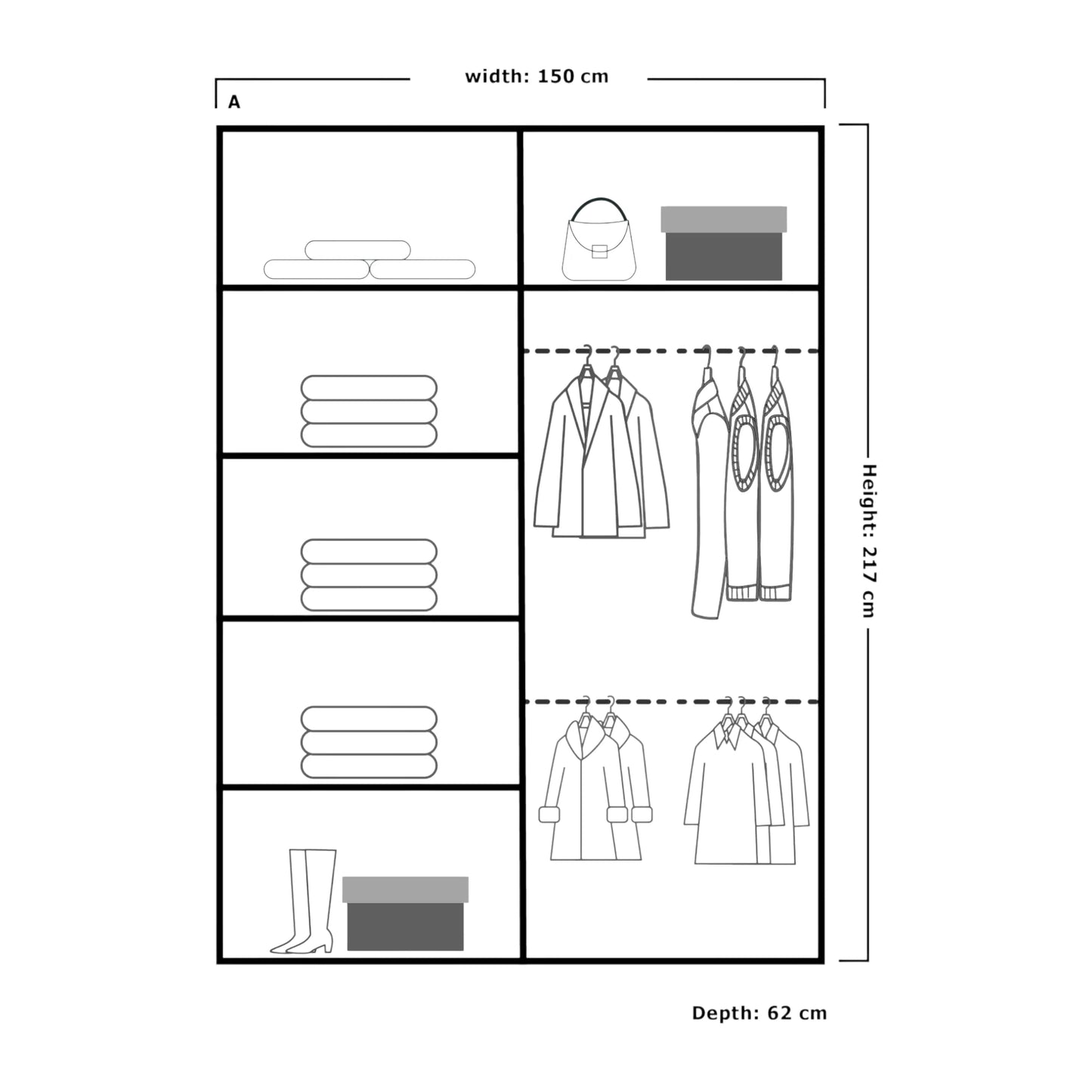 Pestro Sliding Door Wardrobe