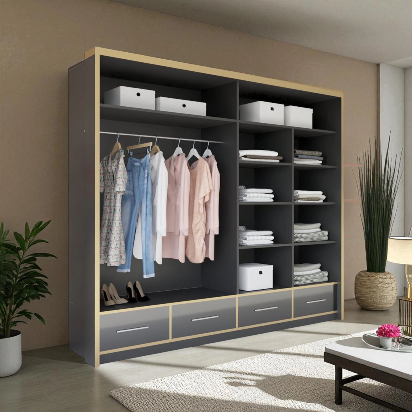 Sydney High Gloss Sliding Wardrobe