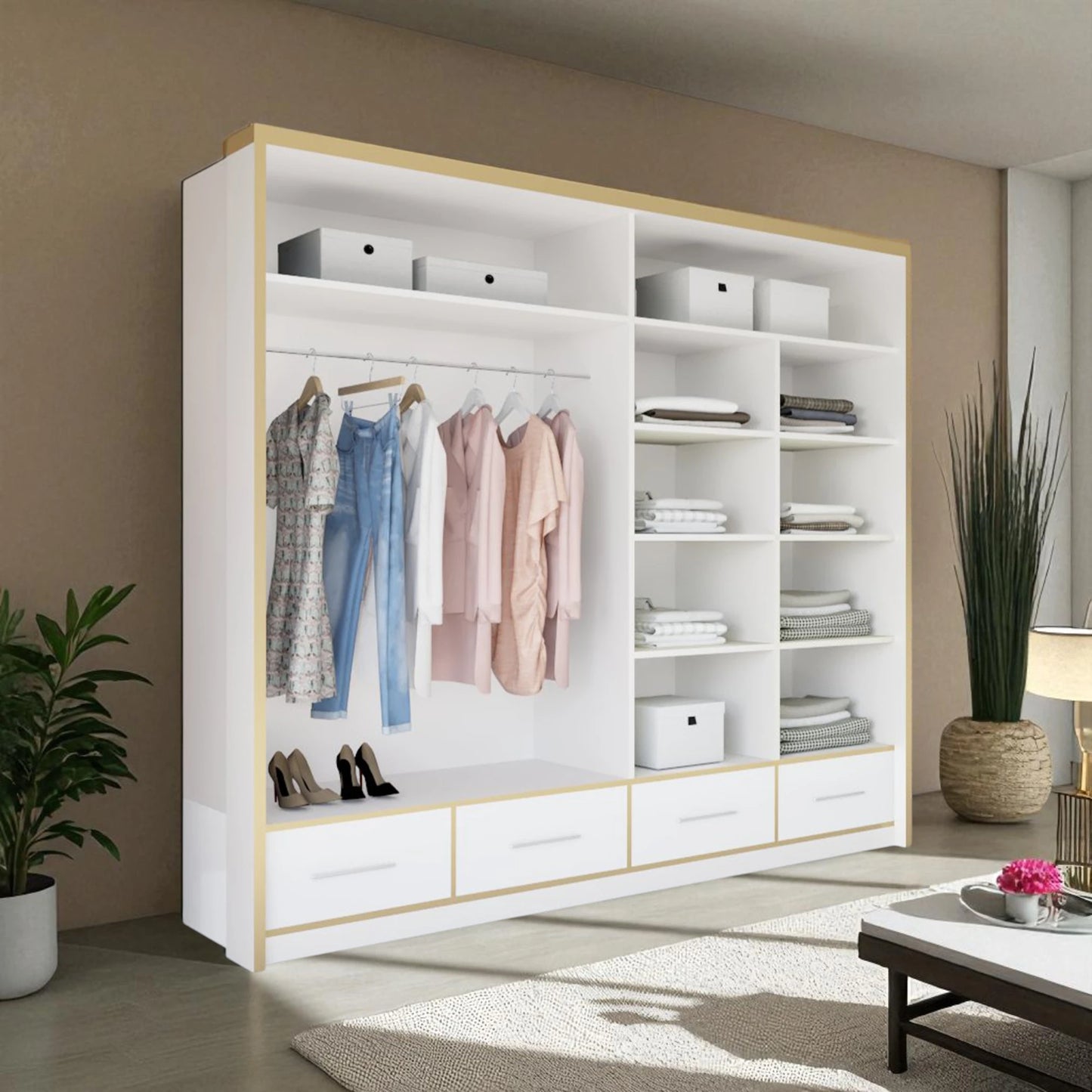 Sydney High Gloss Sliding Wardrobe