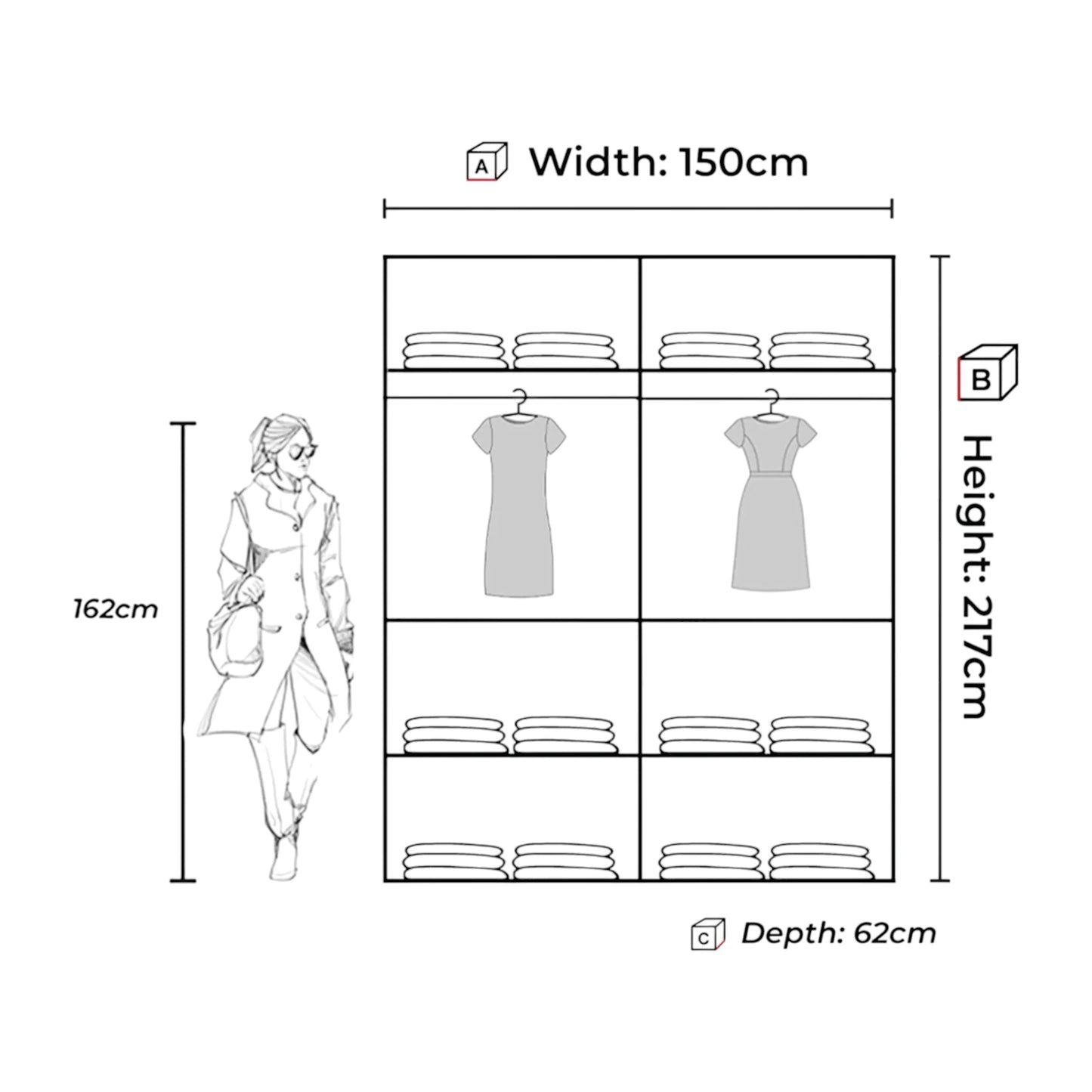 Venice sliding door Wardrobe