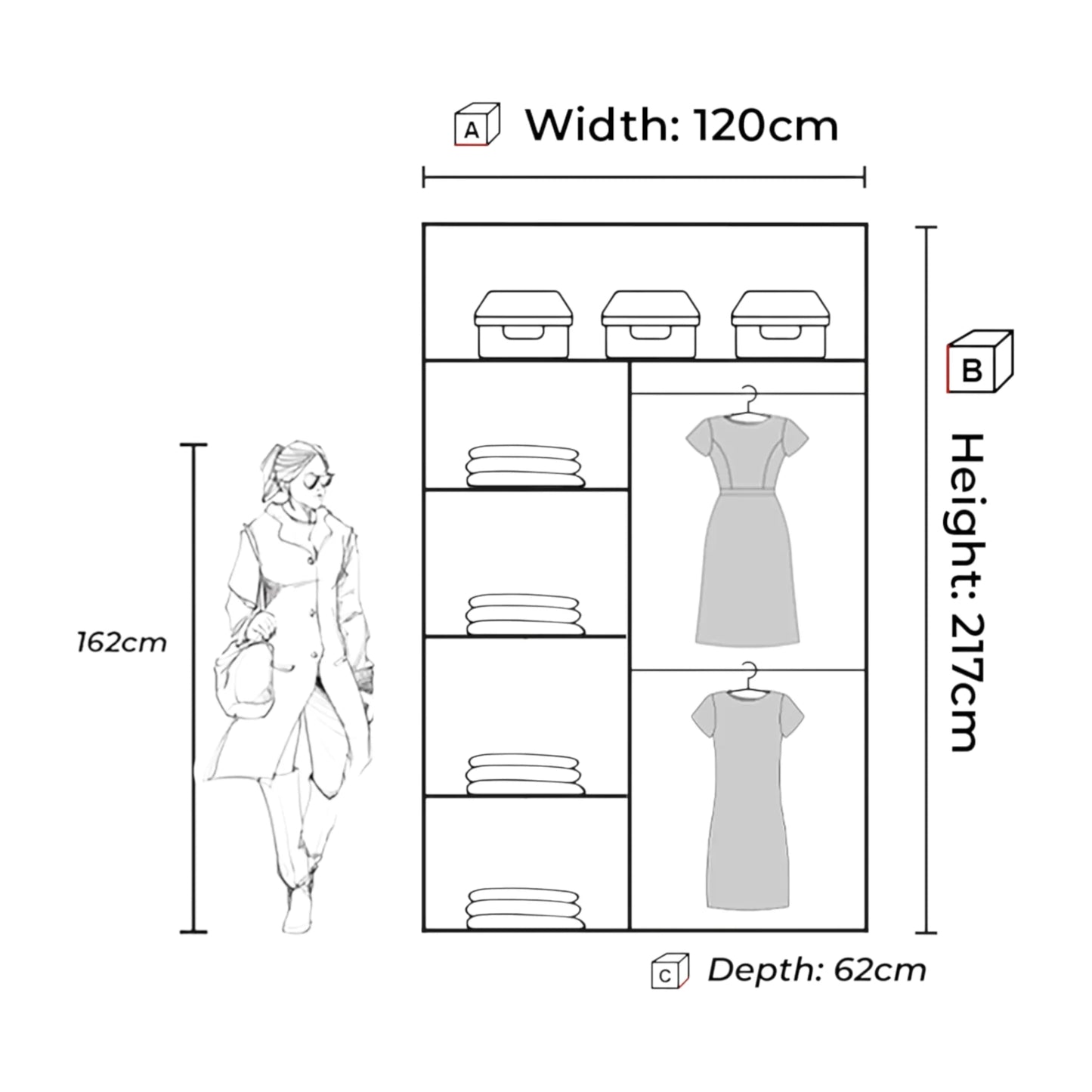 Venice sliding door Wardrobe