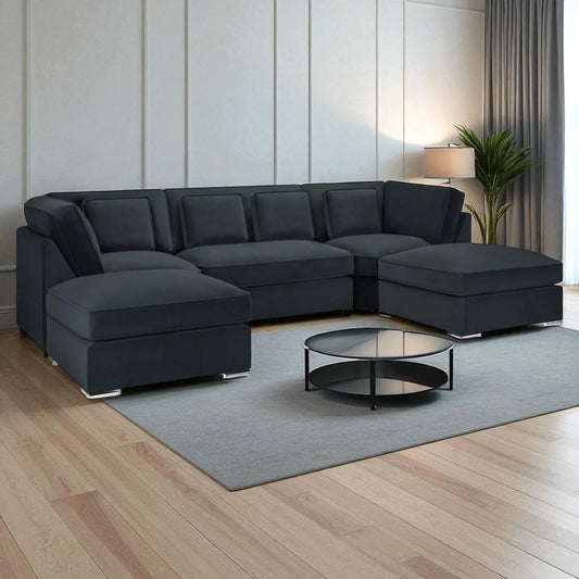 Belgravia U-Shape Sofa Set – Elegant