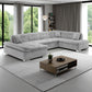 Bergen Grey Right Hand Facing U-Shape Corner Sofa Bed