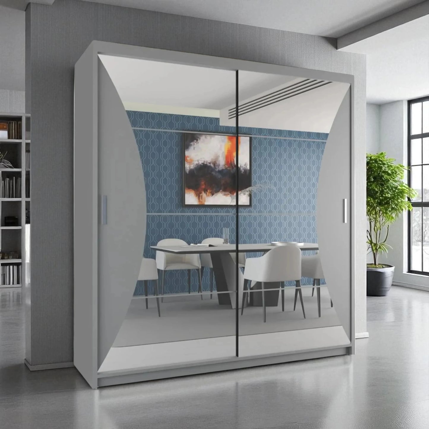 California Mirrored Sliding Door Wardrobe
