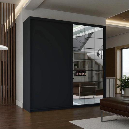 Collin Votan White Sliding Door Wardrobe