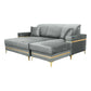 Florence Blue Gold Corner Sofa Bed