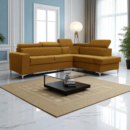 Gloss Corner Sofa Bed