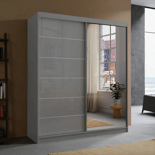 Infinity High Gloss Sliding Door Wardrobe